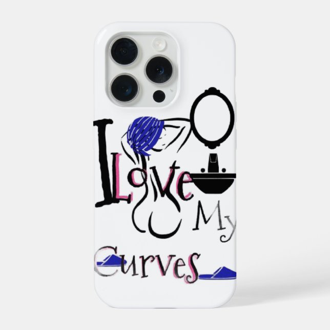 I love my curves iPhone case (Back)