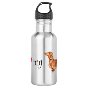 I Love my Dachshund 532 Ml Water Bottle