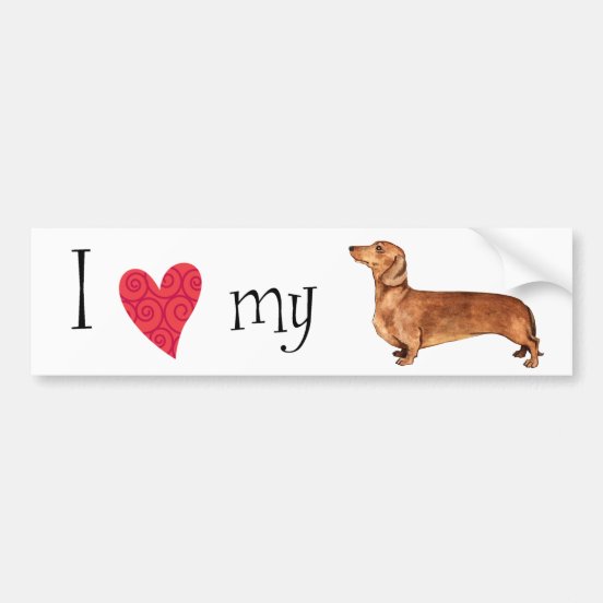 Weiner Dog Bumper Stickers & Car Stickers Zazzle CA