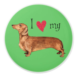 I love my Dachshund Ceramic Knob