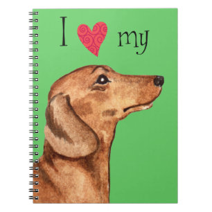 I Love my Dachshund Notebook
