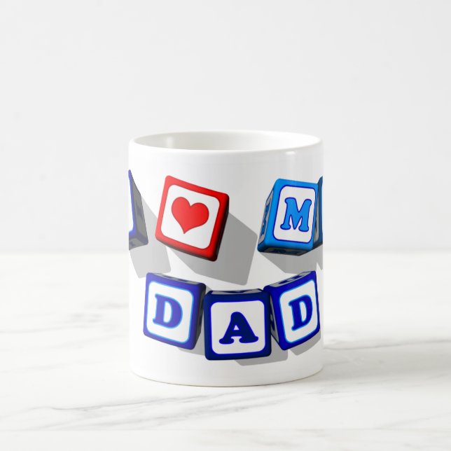 I LOVE MY DAD COFFEE MUG (Center)