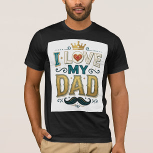 I Love My Dad Vintage Father’s Day T-Shirt Cool