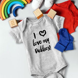 I Love My Daddies Baby Gay Dads Bodysuit