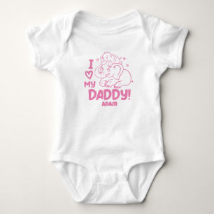 I love my daddy baby bodysuit