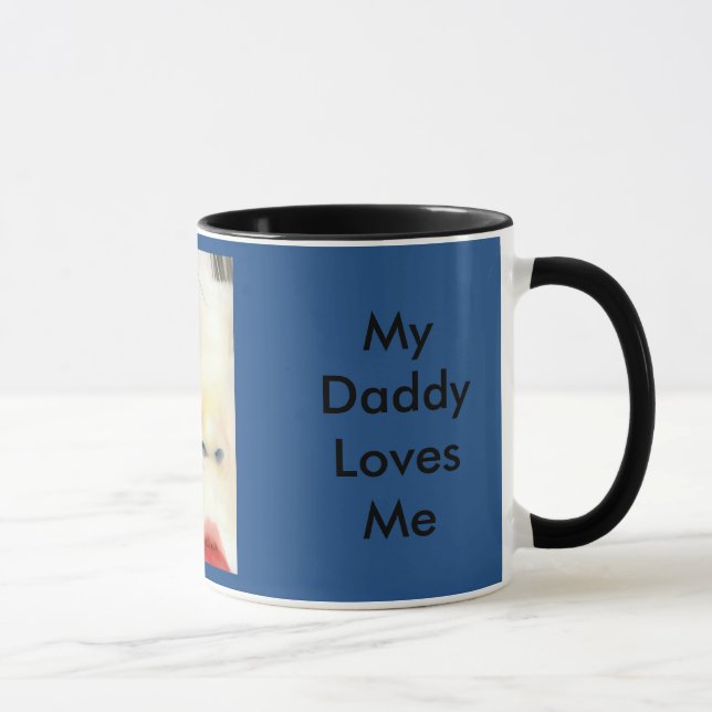 I Love My Daddy Babyface Mug (Right)