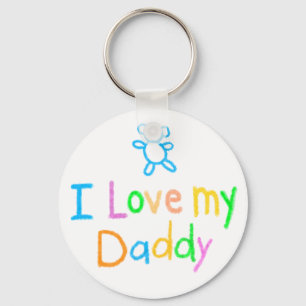 I Love My Daddy Keychain