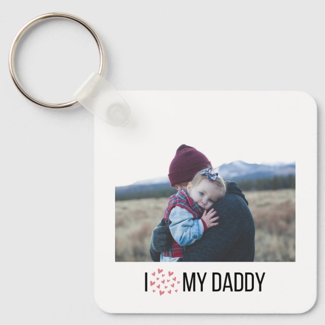 I LOVE MY DADDY KEYCHAIN 2 PHOTO CUSTOM (Front)