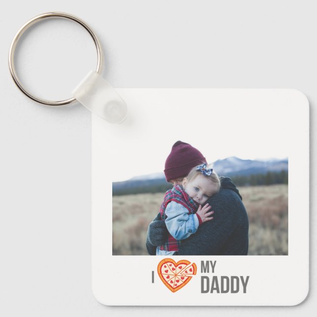 I LOVE MY DADDY KEYCHAIN 2 PHOTO CUSTOM (Front)
