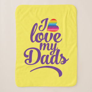 I Love My Dads - LGBTQ Father's Day Pride Sherpa Blanket