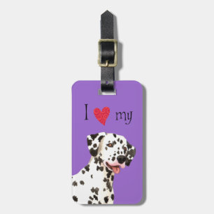 I Love my Dalmatian Luggage Tag