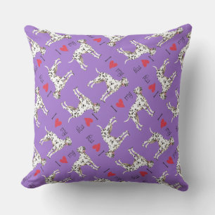 I Love my Dalmatian Throw Pillow