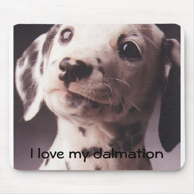 I love my dalmation mouse pad (Front)