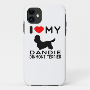 I Love My Dandie Dinmont Terrier. iPhone 11 Case
