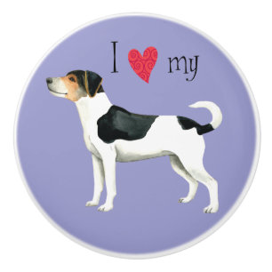 I Love my Danish-Swedish Farmdog Ceramic Knob