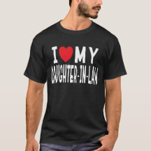I Love My Daughter In Law Family Love Heart Gift