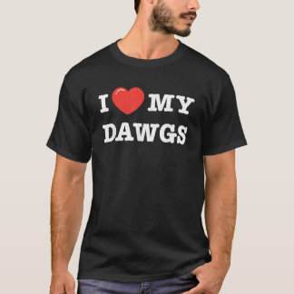 I Love My Dawgs Love Heart T-Shirt