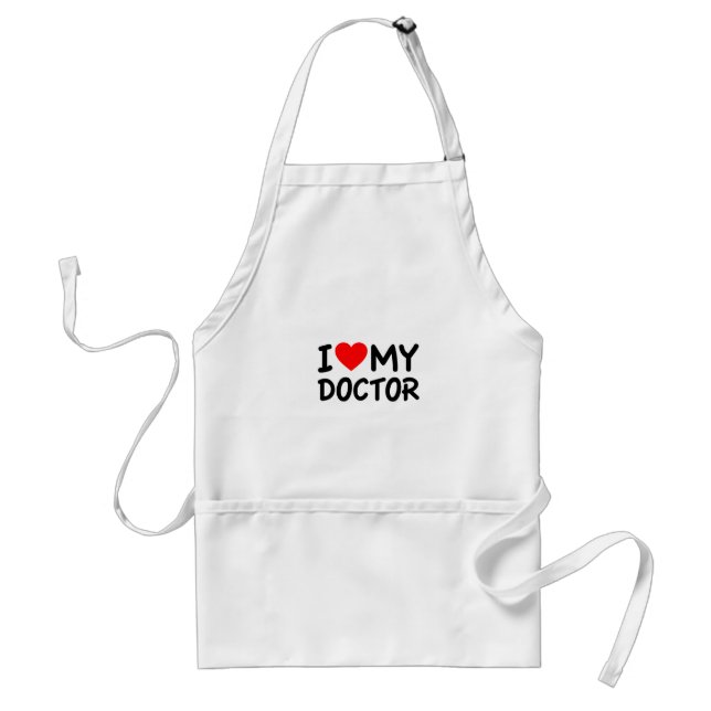 I Love my Doctor Standard Apron (Front)
