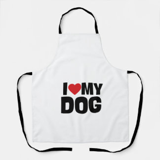 I Love My Dog – Dog Lovers Tee Apron