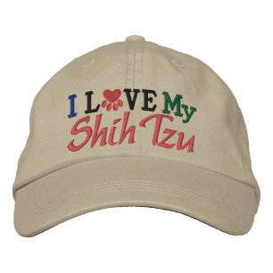 I Love My Dog Embroidered Hat