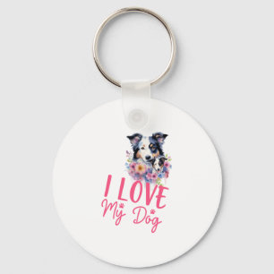 I love my Dog Keychain
