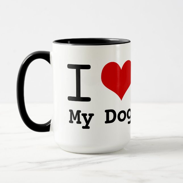 I love My Dog Mug (Left)