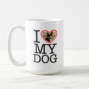 I Love My Dog Personalized Coffee Mug