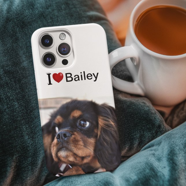 I Love My Dog personalized photo Case-Mate iPhone Case (Creator Uploaded)