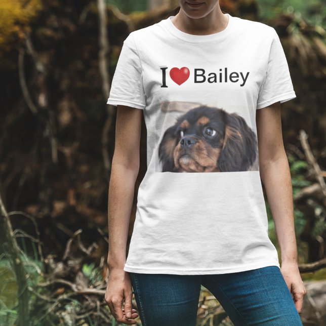 I Love My Dog personalized photo T-Shirt (Creator Uploaded)