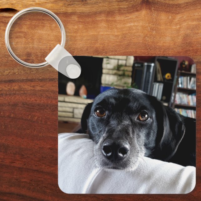 I Love My Dog | Photo Keychain (Front)