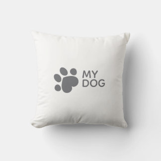 I love my dog Throw Pillow