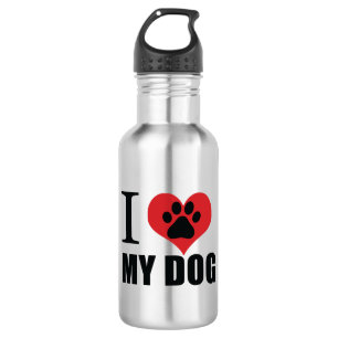I love my dog throw pillow 532 ml water bottle