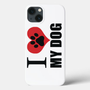 I love my dog throw pillow iPhone 13 case