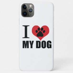 I love my dog throw pillow iPhone 11 pro max case