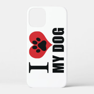 I love my dog throw pillow iPhone 12 mini case