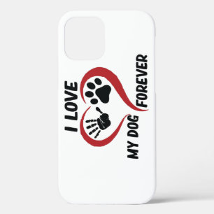 I love my dog throw pillow iPhone 12 case