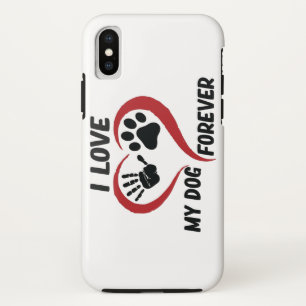I love my dog throw pillow iPhone XS case