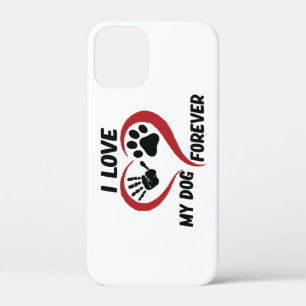 I love my dog throw pillow iPhone 12 mini case