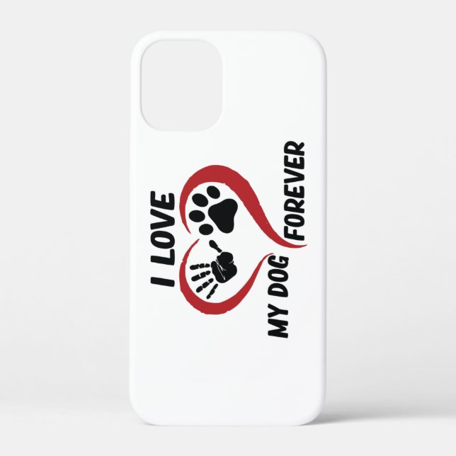 I love my dog throw pillow Case-Mate iPhone case (Back)