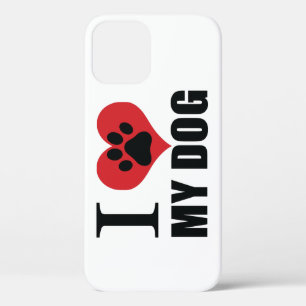 I love my dog throw pillow iPhone 12 pro case
