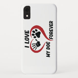 I love my dog throw pillow iPhone XR case