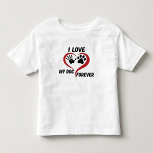I love my dog throw pillow toddler t-shirt