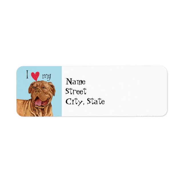 I Love my Dogue de Bordeaux (Front)