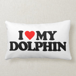 I LOVE MY DOLPHIN LUMBAR PILLOW