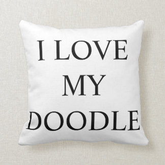 I LOVE MY DOODLE LABRA GOLDEN DOODLE DOG PILLOW