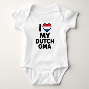 I Love My Dutch Oma  Baby Bodysuit