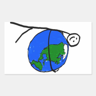 I love my earth children's drawing by healing love sticker