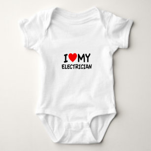 I love my electrician baby bodysuit