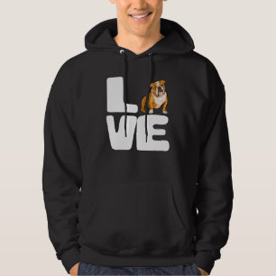 I Love My English Bulldog Hoodie