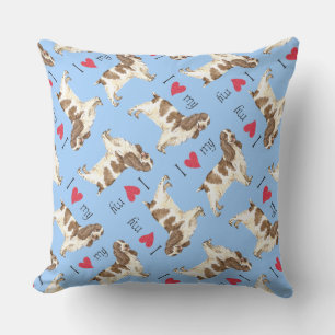 I Love my English Cocker Spaniel Outdoor Pillow